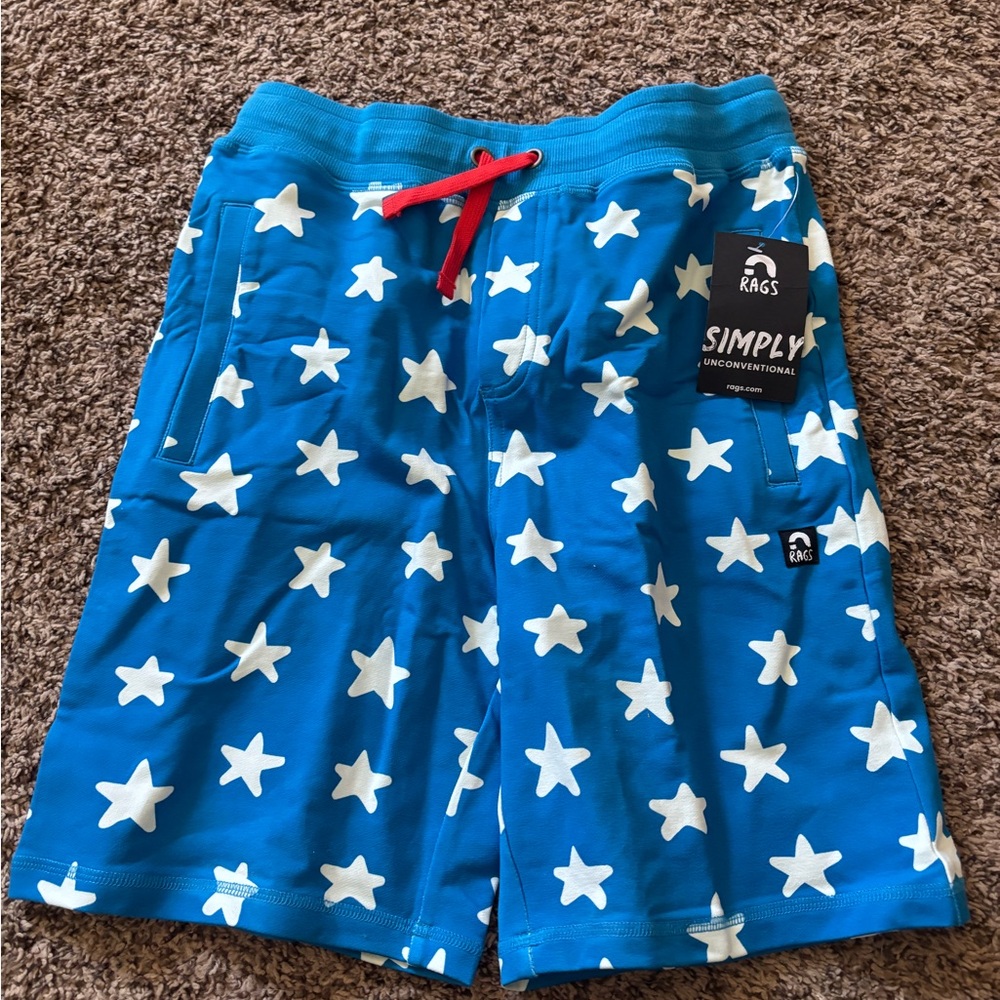 Rags Kids Blue Star Shorts